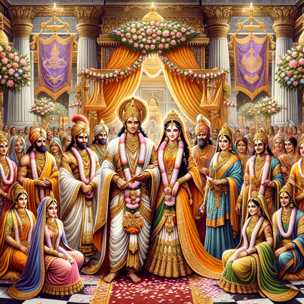 Wives for Bharata and Shatrughna